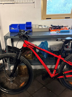 Cannondale Trail 7 ποδήλατο βουνού σε κόκκινο, μέγεθος M