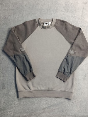 Adidas sweater like new, rare design, light and dark gray