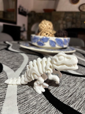 Flexi Dinosaur T-Rex Skeleton Like New Toy