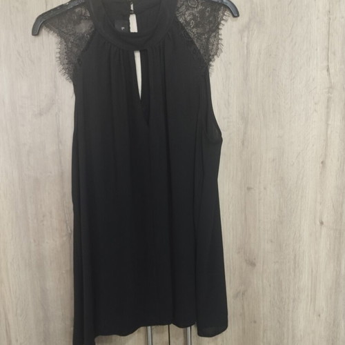 Lynne sleeveless women's blouse like new, black, size 42