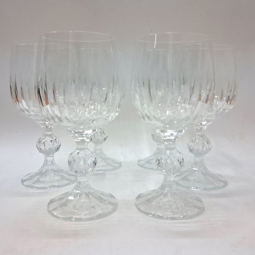 Bohemia Vintage Crystal Wine Glasses set of 6 like new