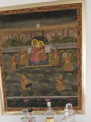 Indian painting impressionism painting 1960 like new