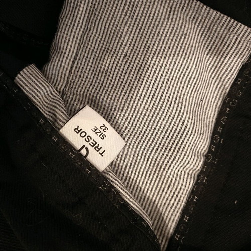 Mens suit pants Tresor 32 used, black, size M