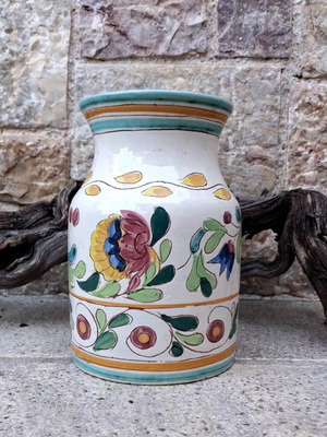 Βάζο ΤΑΝΑΓΡΑΊΑ ΣΙΓΜΑ vintage ιταλικό majolica σαν καινούργιο