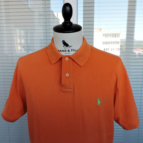 Polo Ralph Lauren Orange Custom Fit Short Sleeve Polo Shirt XL