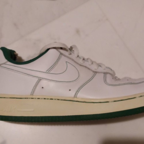 Nike Air Force 1 used, green and white, size 42