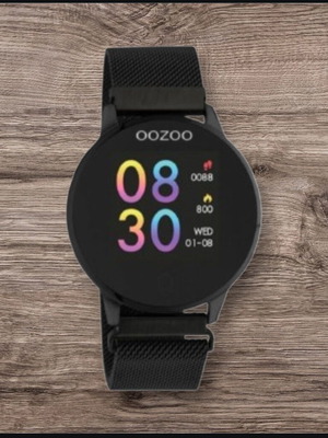 Oozoo Q00119 43mm Stainless Steel Smartwatch like new