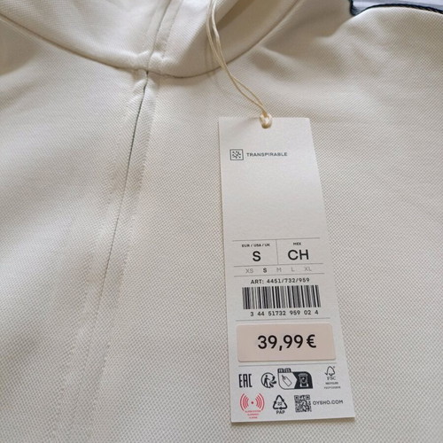 Oysho sweatshirt new with tags black and beige, size S