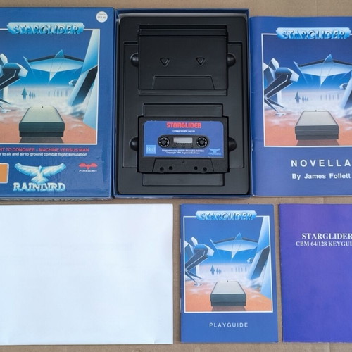 Starglider Commodore cassette big box game like new