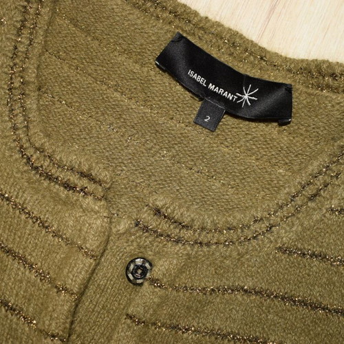 Isabel Marant Angora knit cardigan women used, size 2, green