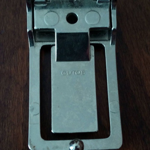 Gutos collectible buckle used, stainless steel, men's