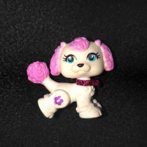 Polly Pocket Sparklin' Pets mini dog figure like new