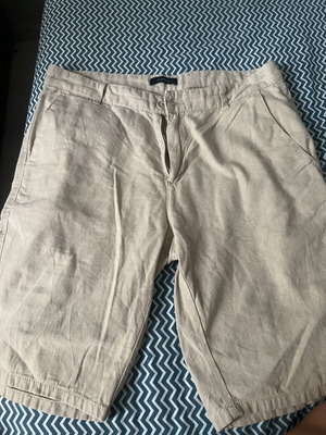 Men's linen shorts new, beige, size S