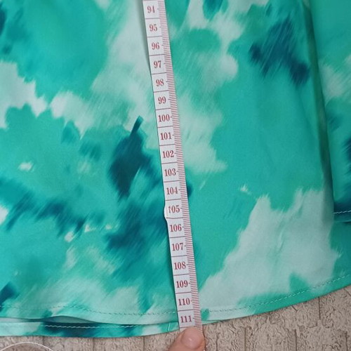 Mix & Match satin maxi skirt green, like new