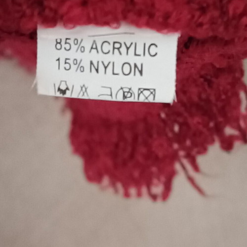 Step Forward red winter poncho one size like new with fringes