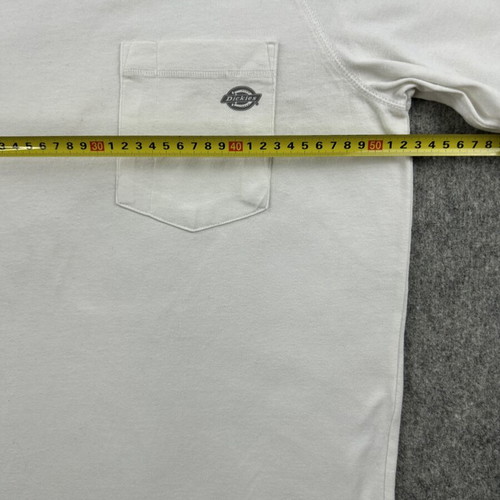 Dickies men's T-shirt XXL white with chest pocket and Temp-IQ cooling