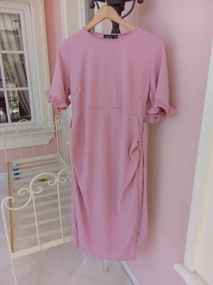 Boohoo women's dress new, size large, pink