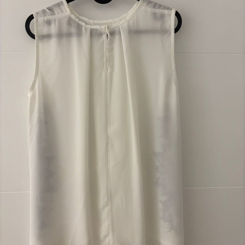BSB blouse summer semi-transparent white XL like new