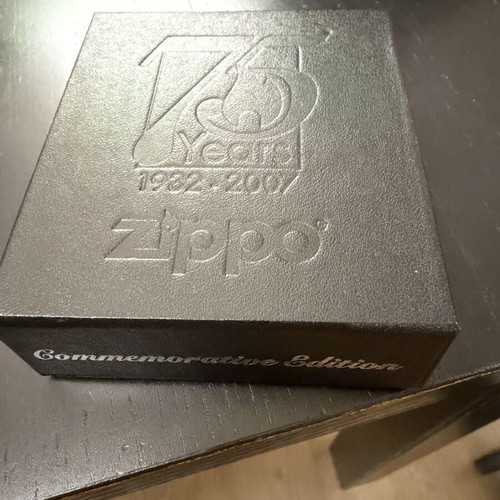 Zippo 75th Anniversary Commemorative Edition lighter 2007