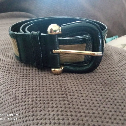 Burberry belt used, black leather, size 80cm