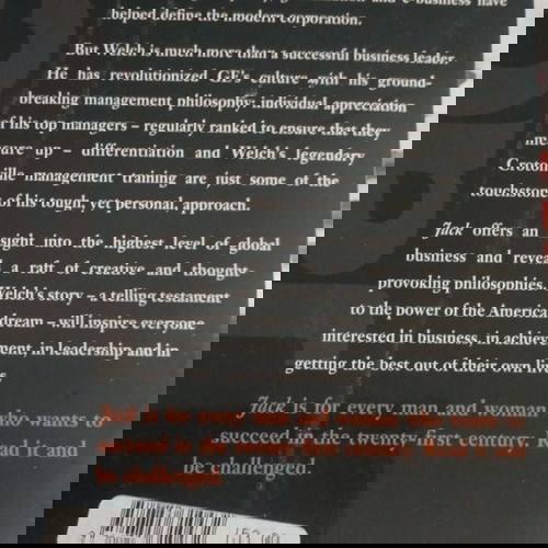 Βιβλίο «Jack: What I’ve Learned Leading a Great Company and Great People» είναι η αυτοβιογραφία του