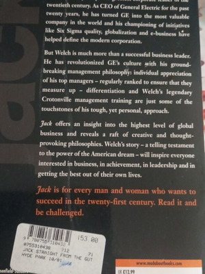 Βιβλίο «Jack: What I’ve Learned Leading a Great Company and Great People» είναι η αυτοβιογραφία του