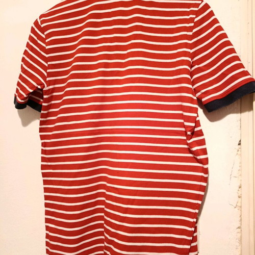 Benetton striped short-sleeve polo shirts like new, pack of 2, size Medium