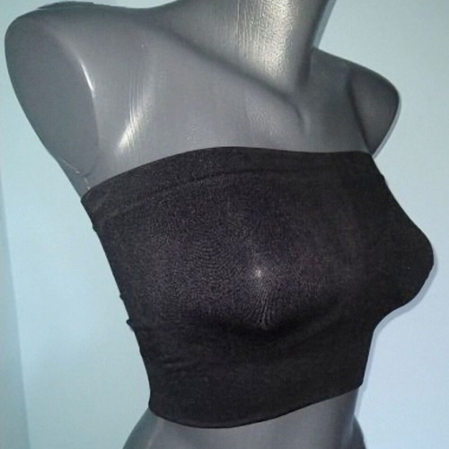 Seamless Bustier Bra like new, postural corrector, black