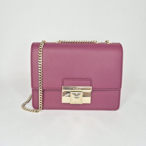 Furla Venere Mini Bag new, raspberry leather crossbody