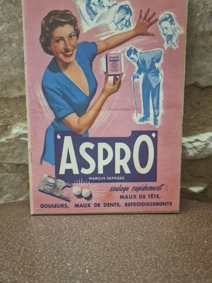 Aspro wooden decorative sign like new