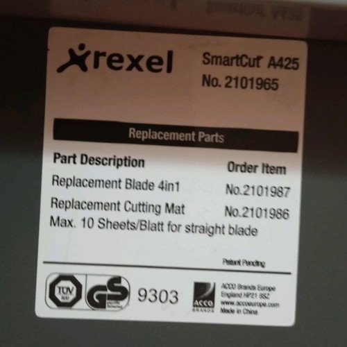 Rexel SmartCut A425 paper cutter used, A4 4-in-1