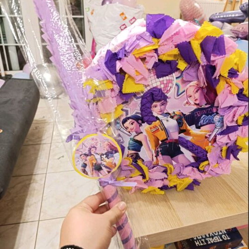 Huntrix Demon Hunters Pinata filled with Haribo candies