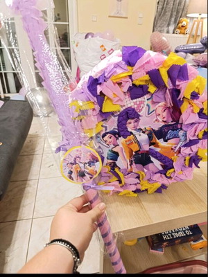 Huntrix Demon Hunters Pinata filled with Haribo candies