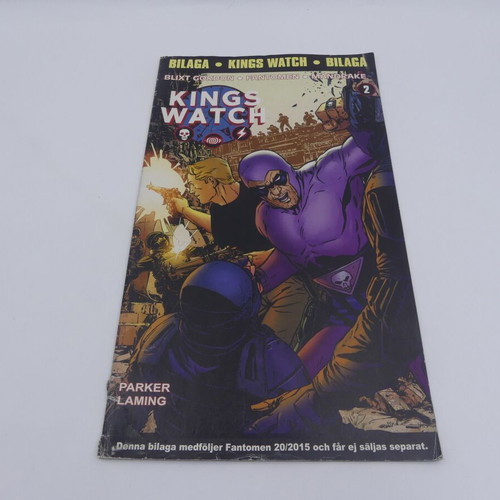 King's Watch #2 comic book used, Swedish edition, rare adventure series