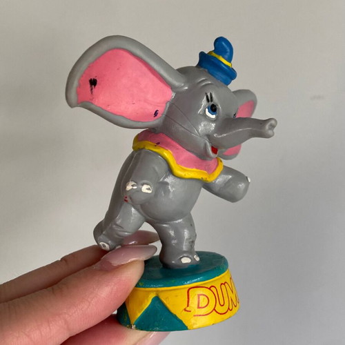 Disney Dumbo pvc figure set of 2 used, 1980s Bullyland Germany