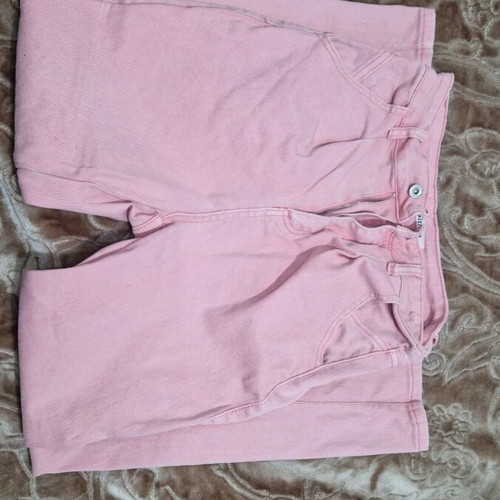 Pink high-waisted pants like new, size S