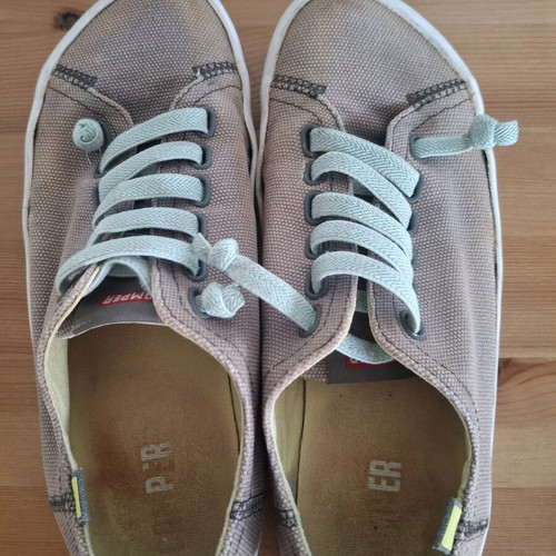 Camper canvas shoes used, gray, size 38 spring-summer