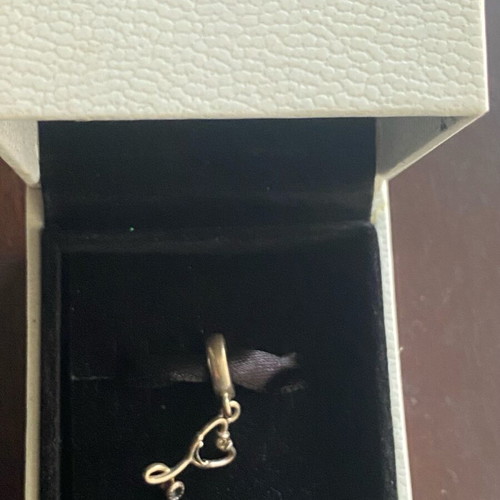 Pandora charm stethoscope like new, silver
