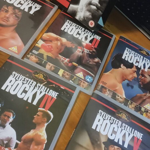 Rocky DVD collection 5 movies like new, English subtitles