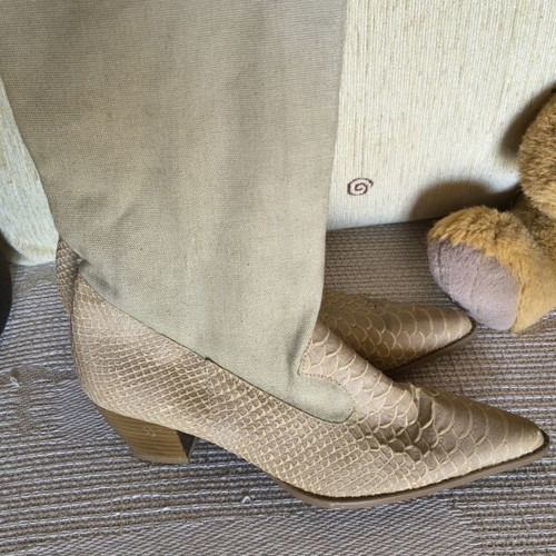 Cowboy boots used beige size 38, spring style