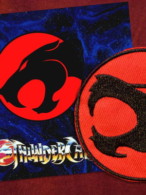 Thundercats round patch 6.5 cm new embroidered logo