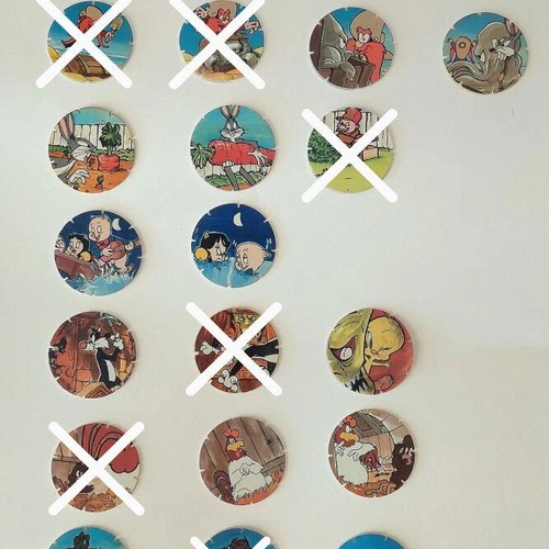 Warner Bros collectible cartoon caps set of 17