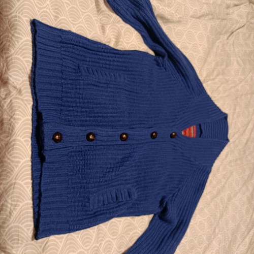 Berto Lucci cardigan blue like new size M