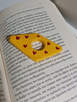 Handmade clay page holder new