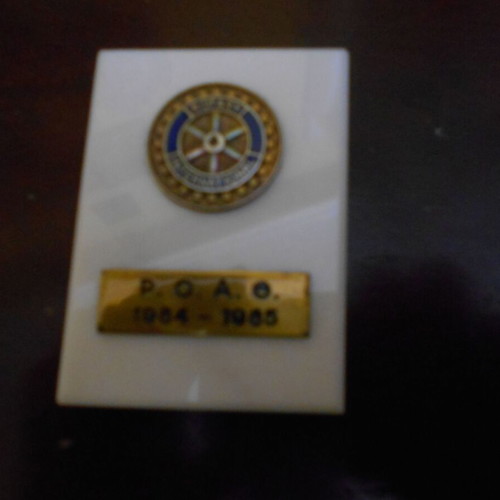 Rotary Plaque ROATH 1984-1985 used, size 7x5cm