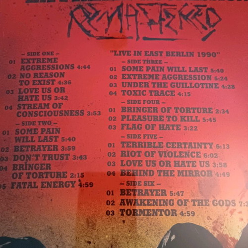 Δίσκος βινυλίου Kreator Extreme Aggression 3 LP καινούργιος, remastered, sealed, gatefold
