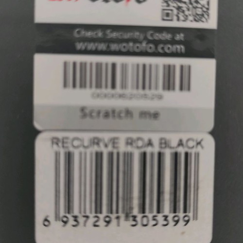 Recurve RDA Wotofo used, stainless steel, 24mm diameter