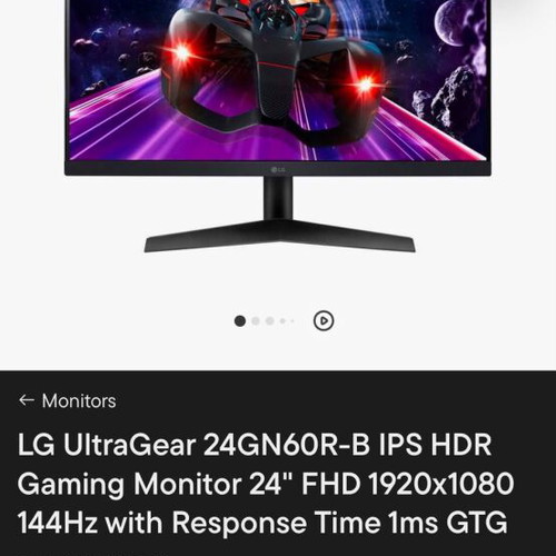LG UltraGear 24-inch 144Hz FHD Monitor 1920x1080