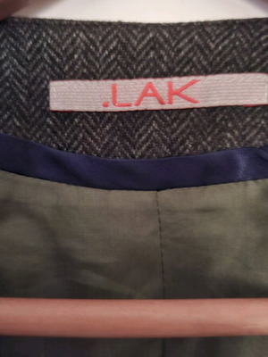 LAK jacket brown with gray like new