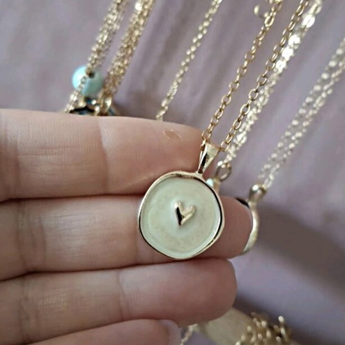 Handmade pendant with chain in gift packaging new